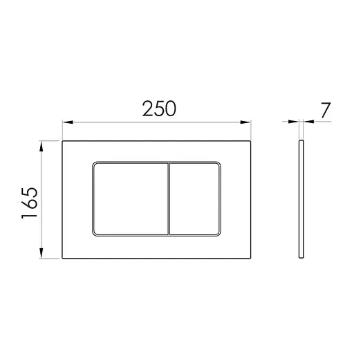 Кнопка змиву Imprese i7112SC хром - фото 2