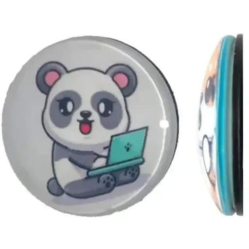 Тримач Поп Сокет New Glass (Скло) Baby Panda №8 - фото 1