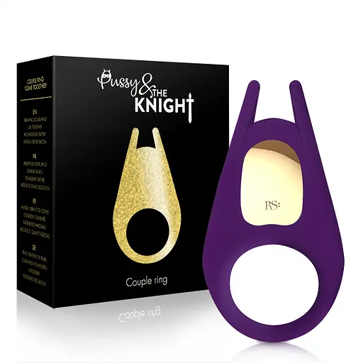 Эрекционное кольцо Rianne S Soiree Pussy & The Knight 11 см фиолетовый - фото 6