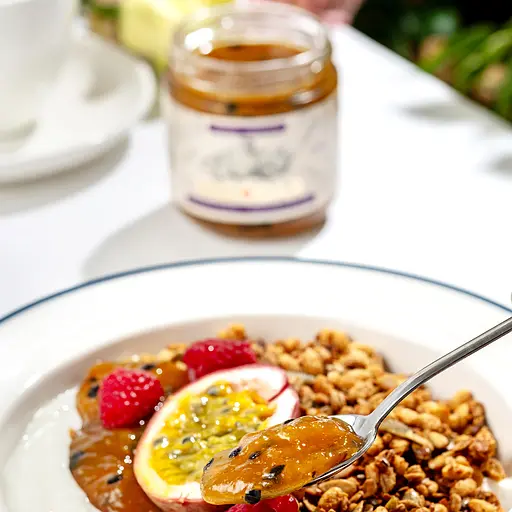 Джем с низким содержанием сахара Yagodar Персик с маракуйей 210 г - фото 3