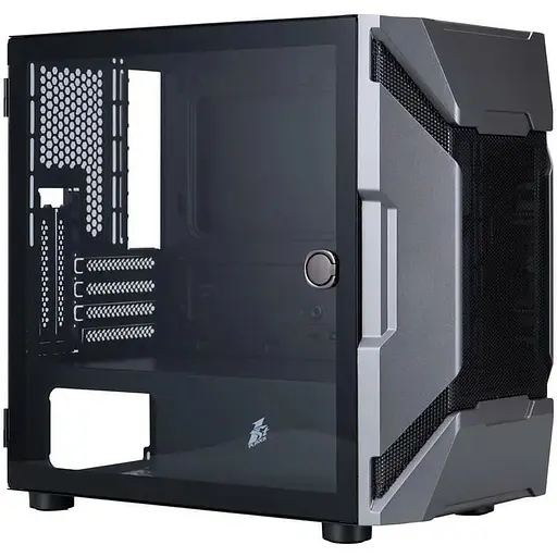Корпус 1stPlayer D3-A, чорний, без БЖ, Mini Tower, Micro ATX / Mini ITX, 1xUSB 3.0 / 2xUSB 2.0, макс. CPU - 190 мм / VGA - 340 мм, - фото 1