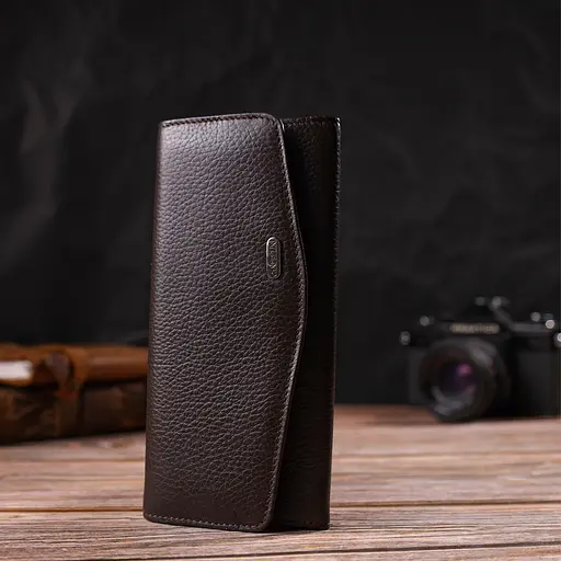 Женский кожаный кошелек Canpellini 18х8.7х2 см acs0025524 - фото 6