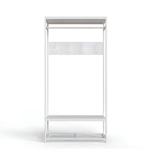 Вішалка модульна підлогова Ferrum-decor Треліс 15 180x90x38 білий ДСП Білий 16мм (FRD-104367)