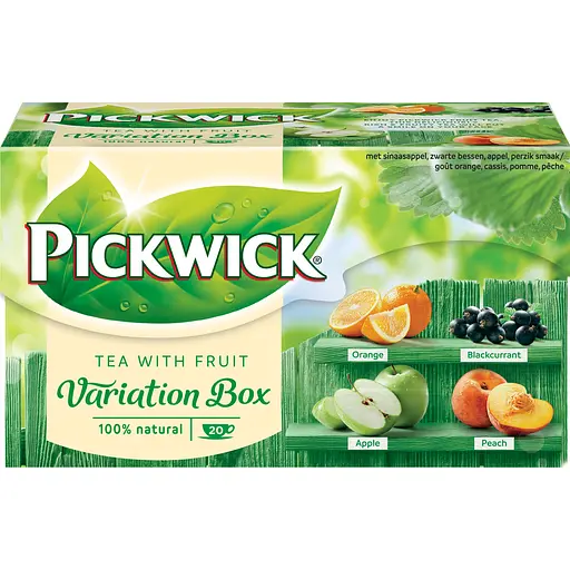 Чай черный Pickwick Ассорти с кусочками фруктов 30 г (20 шт. х 1.5 г)