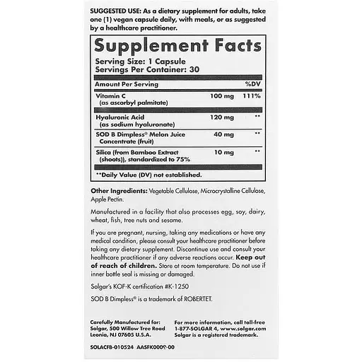 Натуральна добавка Solgar Age-Defying Nutrition Cellulite Fighter від целюліту 30 веганських капсул - фото 3