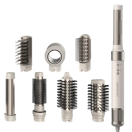 Стайлер CECOTEC Bamba CeramicCare 8in1 AirGlam Champagne