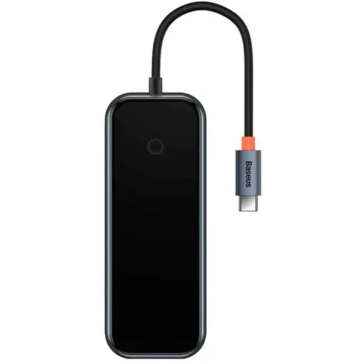 USB-Hub Baseus AcmeJoy 4-Port Type-C HUB Adapter（Type-C to USB3.0*3+Type-C PD&Data *1）Dark Gray
