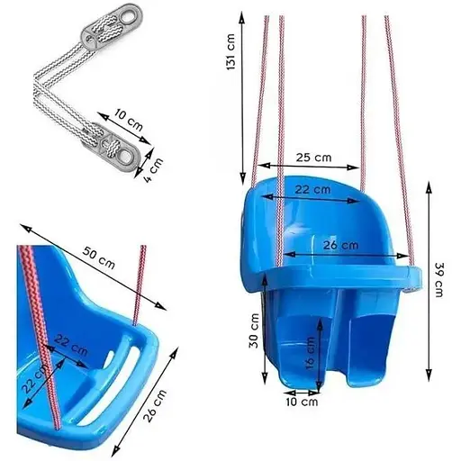 Гойдалка дитяча Tega Baby pink - фото 3