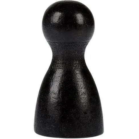 Аксесуар Фішка дерев'яна чорна для настільних ігор 2.5 см поштучно (Р00804)