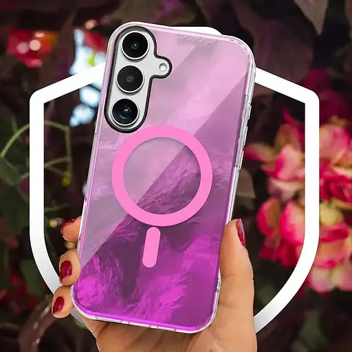 Чохол Epik TPU Shiny Mountain (MagFit) для Samsung Galaxy S24 Pink - фото 3