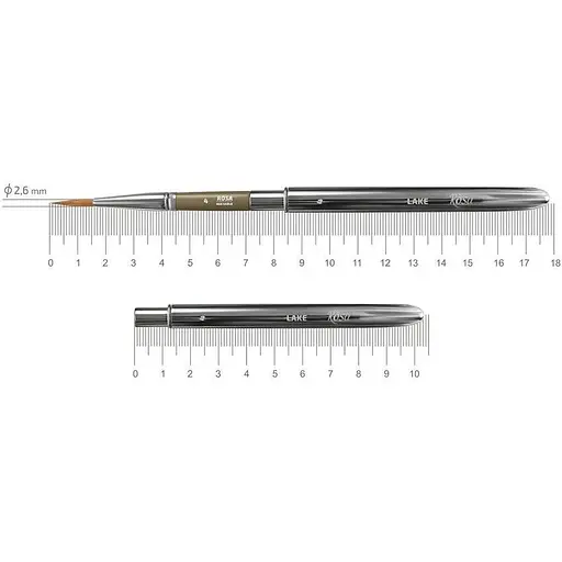 Кисть микс соболь/синтетика круглая TRAVEL BRUSH LAKE 178 № 4 короткая ручка Rosa