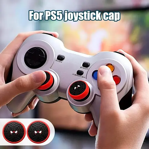 Накладки на стики Thumb Grips 2-pack для PS4-PS5-Xbox Black Spider [122994] - фото 6
