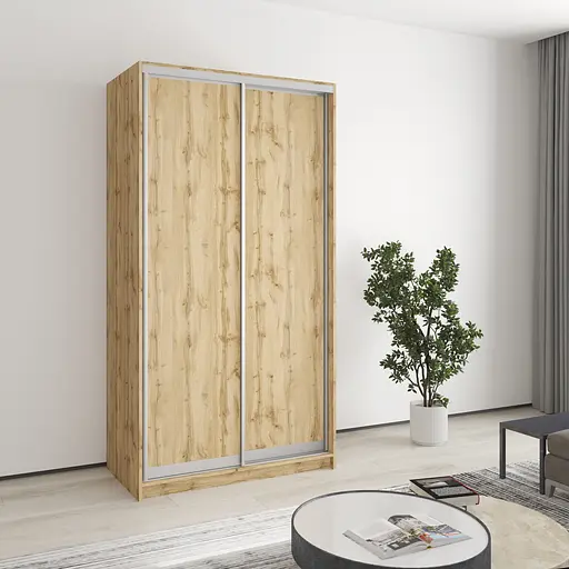 Шафа-купе дводверна MebelStar Стандарт AL 2ДСП 110x60x210 см Дуб тахо (MBS-3451)