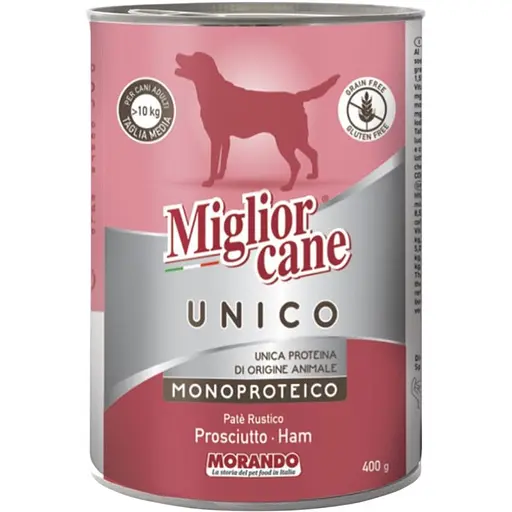 Вологий корм для собак Morando Migliorcane Unico Rustic прошуто 400 г - фото 1