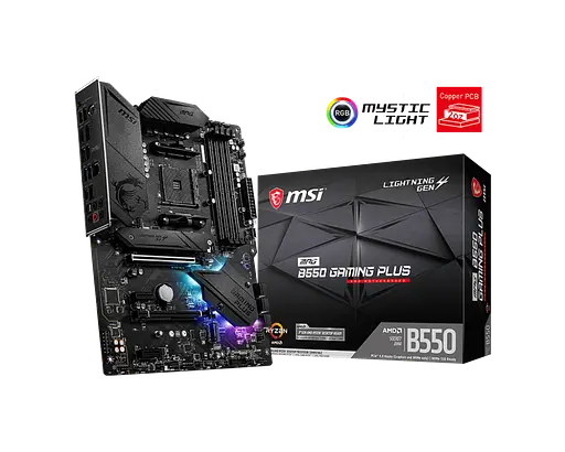 Материнська плата MSI MPG B550 Gaming Plus Socket AM4 (MPG B550 GAMING PLUS) - фото 4