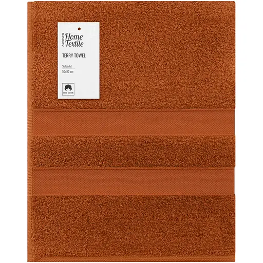 Полотенце махровое Ardesto Splendid 50х90 см 100% хлопок терракотовое (ART2350TE)  - фото 1