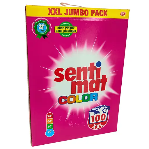 Пральний порошок Sentimat Color XXL 5.5 кг 100 прань для кольорової білизни