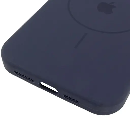 Чохол Epik Silicone Case Full Protective AA V2 with MagSafe для Apple iPhone 16 Pro 6.3 Темно-синій/Midnight blue - фото 4