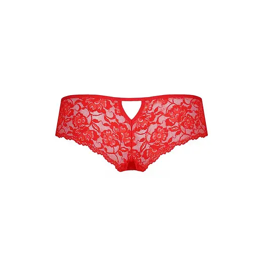 Трусики-бразиліана з мережива квіткового Raja Thong red - Passion L/XL - фото 6