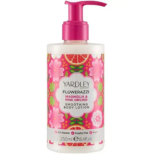 Лосьон для тела Yardley London Flowerazzi Magnolia & Pink Orchid Smoothing Body Lotion 250 мл - фото 1