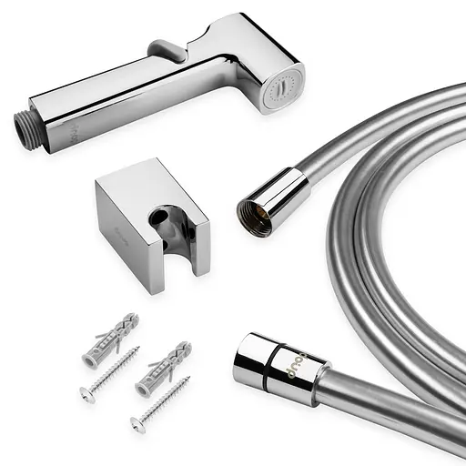 Набор гигиенический Drop с душ-бидетой со шлангом и держателем кубическая SHB-MONO/CUB+SET - фото 10