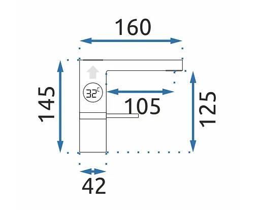Смеситель для умывальника Rea Amar Lcd низкий black REA-B2065 Черный матовый - фото 7