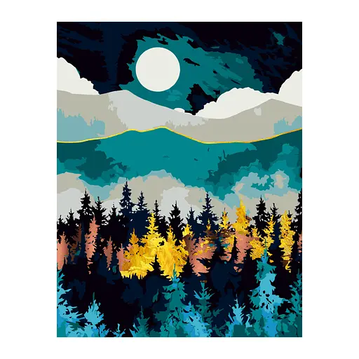 Картина по номерам Rosa Сказочный пейзаж 1 35 х 45 см (4823098529798) - фото 3