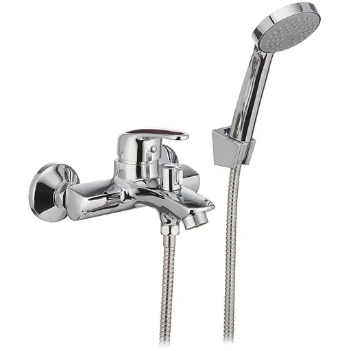 Змішувач для ванної CRON MAGIC 009 червона ручка (CR0126) - фото 1