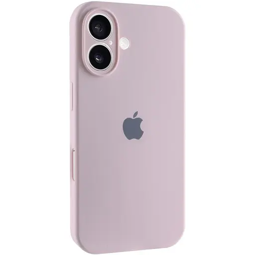 Чохол Epik Silicone Case Full Camera Protective AA для Apple iPhone 16, 6.1 Рожевий/Chalk Pink - фото 1