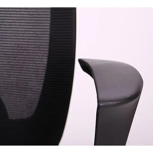 Офисное кресло для персонала Art Metal Furniture Nickel Black сиденье Сидней-07/спинка Сетка SL-00 черная (297089) - фото 8