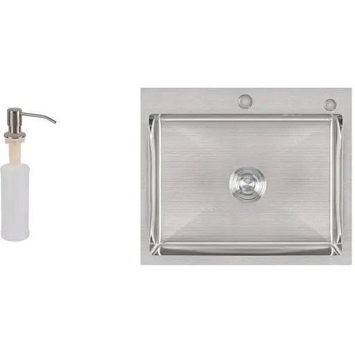 Кухонная мойка Lidz H6050 Brush 3.0/1.0 мм (LIDZH6050BRU3010) - фото 1