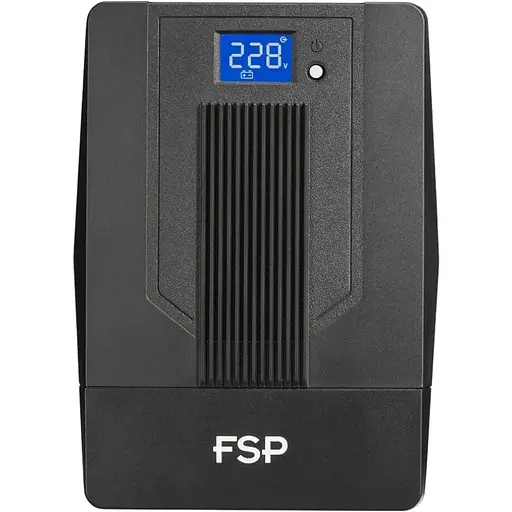 ИБП FSP iFP-2000, 2000ВА/1200Вт, LCD, Schukox4. 230V/50Hz, w/o RJ45, w/USB, Black, 12V/9Ahx2, CIS