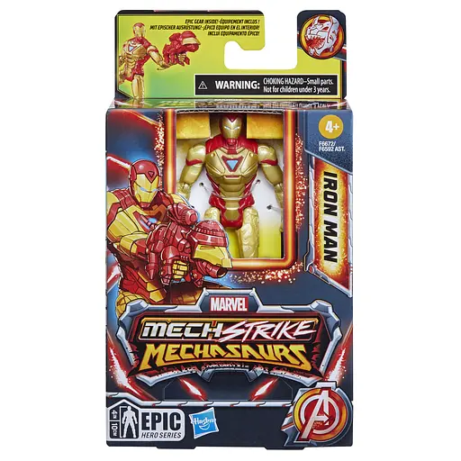 Набор игрушечный Hasbro Marvel Mech Strike Mechasaur Iron Man (F6592_F6672) - фото 5