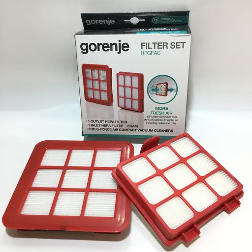 Комплект Hepa фільтрів для пилососу Gorenje VCEA01GACWCY, VC1901GACRCY, VC1701GACWCY, 732742 (HFGFAG) - фото 2