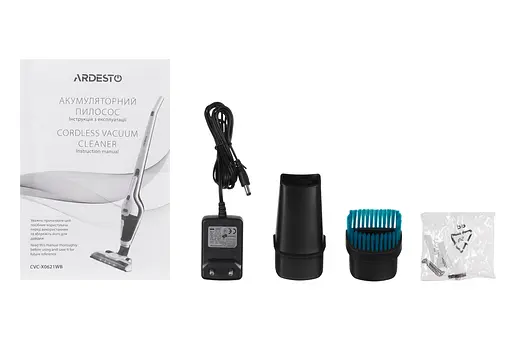 Пылесос беспроводной Ardesto 85 Вт автономная работа до 35 мин HEPA турбощетка с LED белый - фото 3