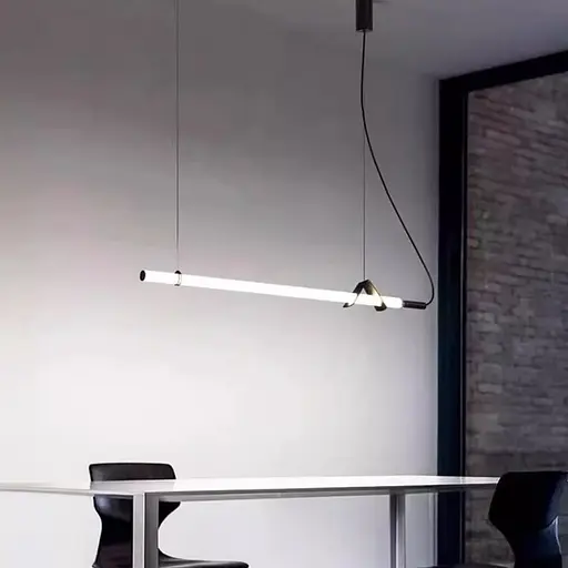 Трубчатый светильник LED с черным корпусом 100 см | Line F | Ст. NO17-1000L BK - фото 1