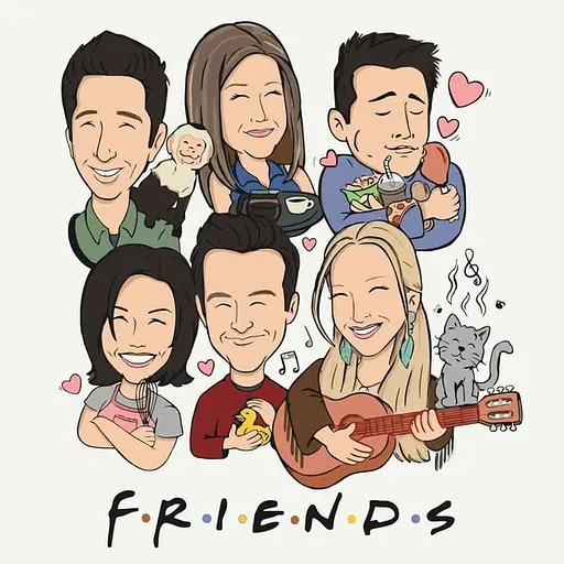 Набір для розпису ArtCraft Друзі 40 x 40 см (12018-AC)