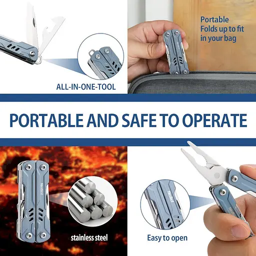 Мультитул Nextool Mini Sailor Pliers S11 Blue (NE20156B) - фото 8