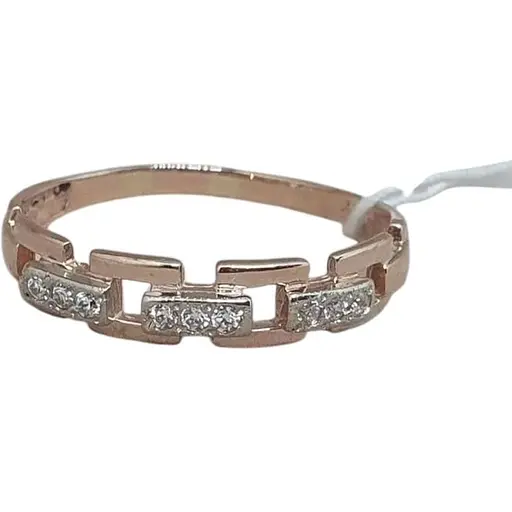 Золотое кольцо Гаразд с фианитами. 3522489