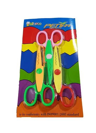 Набор фигурных ножниц С 36973 13.5 см, 3 шт. на блистере (6900067369734) Вид 11 - фото 1