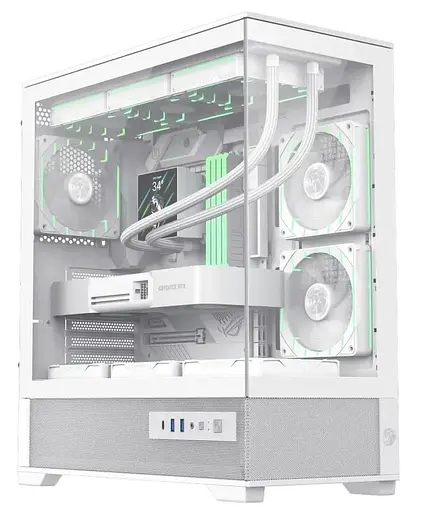 Корпус GameMax Vista 2 A Tempered Glass без БЖ White (VISTA 2 AW) - фото 1