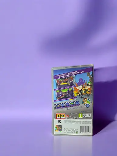 Локализованный лицензионный диск на PSP лицензия Финес и Ферб: Покорение 2-го измерения - фото 2