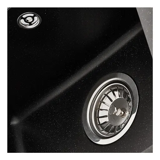 Кухонна мийка Zerix ZS-6250S-03 Black ZX4588, Чорний матовий - фото 5