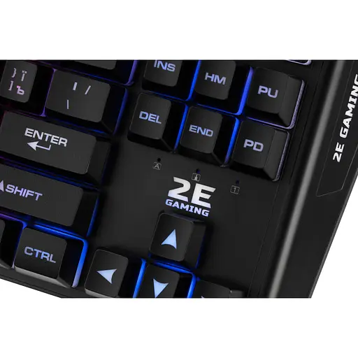 Клавіатура 2E KG355 LED 87key USB Black Ukr (2E-KG355UBK) - фото 5