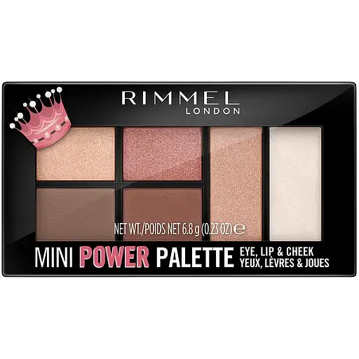 Палетка для макияжа Rimmel Mini Power Palette 3 в 1 №003 (Queen) 6.8 г (8000019185665) - фото 1