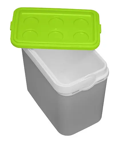 Ізотермічний контейнер Adriatic 10 л сірий з салатовим - фото 3