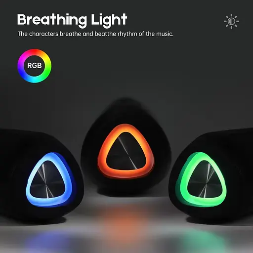 Портативний Bluetooth-динамік Ykall, Bluetooth-динамік потужністю 20 Вт зі світлодіодним підсвічуванням - фото 5