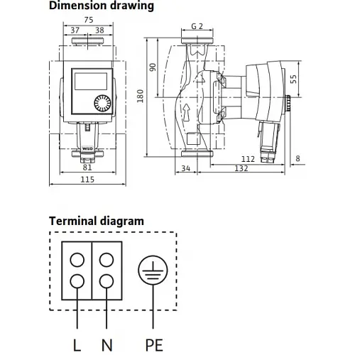 Циркуляційний насос Wilo Stratos PICO 30/1-6 180 (4216615) - фото 3