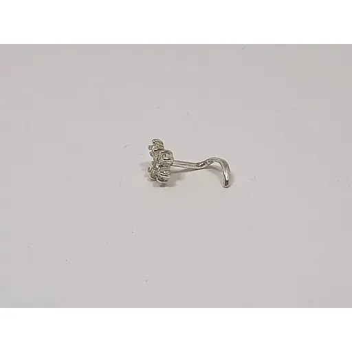 Срібна сережка-пірсинг в ніс Dear. 1045.1С - фото 2