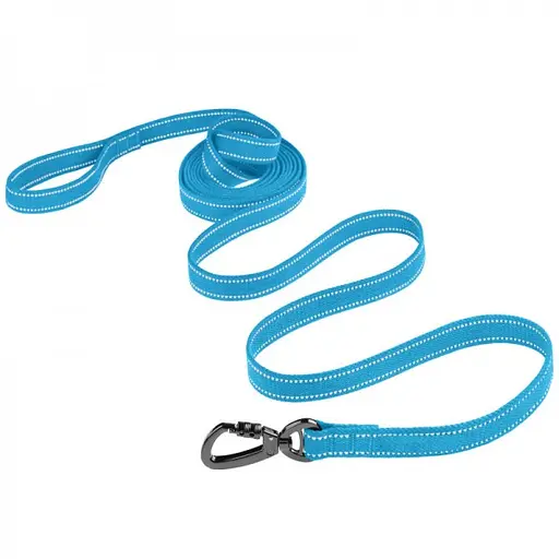 Поводок для собак Barksi Сotton с карабином на замке 300x2 см голубой - фото 4